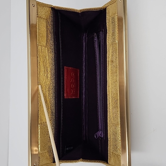 Hobo Gold Clutch Bag - Picture 4 of 5